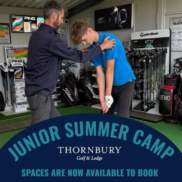 ☀️ Junior Golf Camps at Thornbury! 
Keep the kids active this holiday with our fun-filled summer camps!

📅 Every Tuesday & Thursday throughout the holidays
⏰ 10:00am – 3:30pm
💷 £55 per child
🍽️ Lunch included

Expect:
⛳️ Fun, engaging training sessions
🎯 Skills, games & challenges
🤝 New friends and plenty of laughs
🏅 A fantastic day in a positive environment

Spaces are limited, so book now and let your child enjoy an unforgettable day of football! 🌟

Book here: https://sl1nk.com/5scqt19

#Thornbury #FootballCamp #JuniorFootball #HolidayCamp #KidsActivities #FootballFun